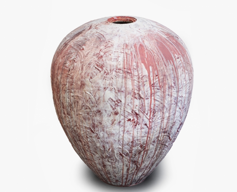 JFT - 23004 - Grand Vase - roze engobe 